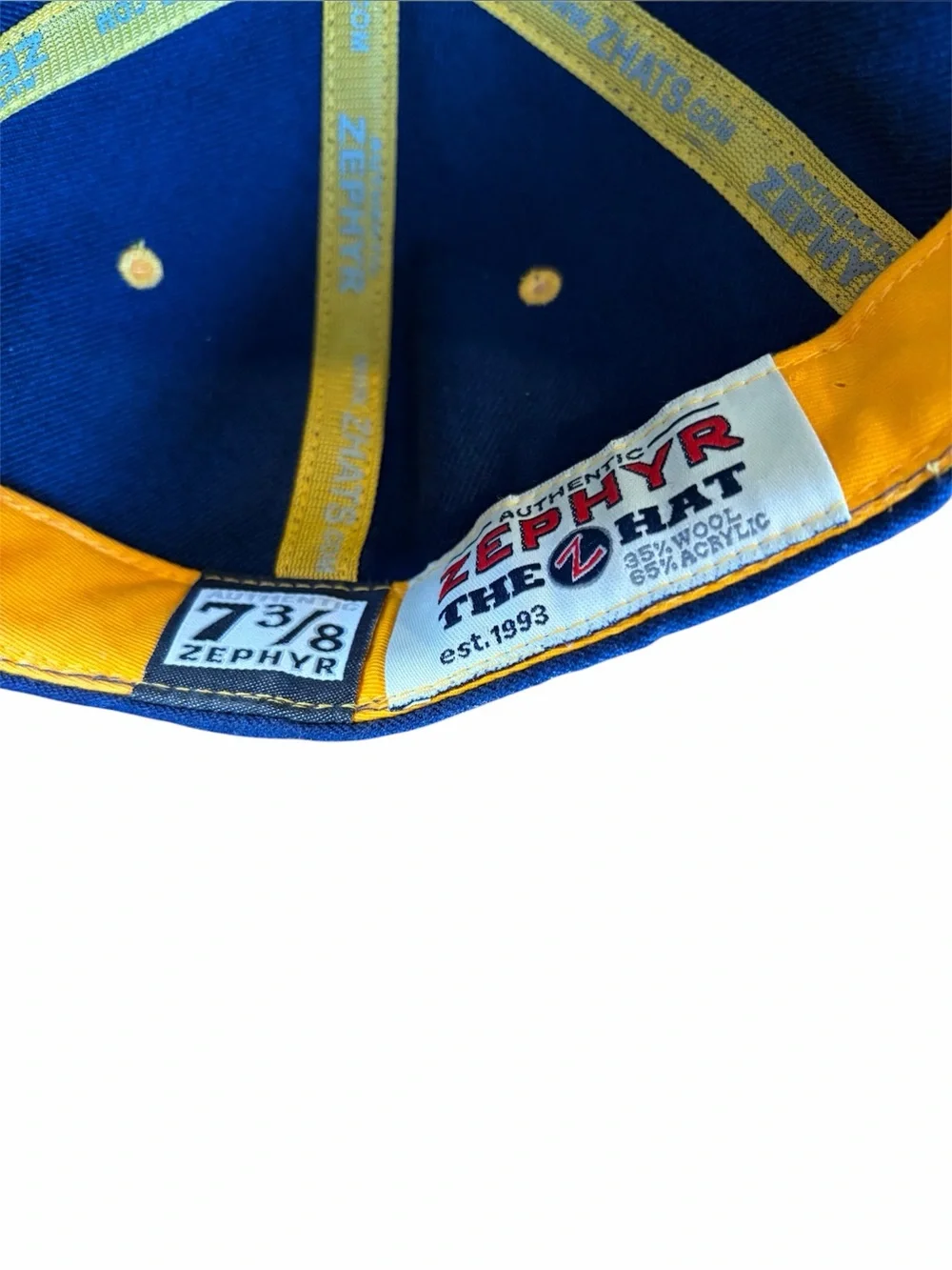 Zephyr Georgia Tech Yellow Jackets Cap - Kids Size 7 3/8.